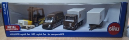 Siku ups logistic set - siku, diecast